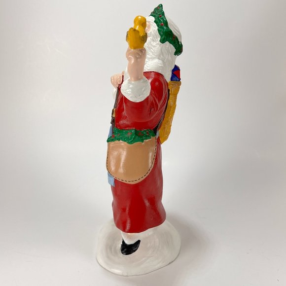 Vtg Old World Santa Claus Figure Provincial Mold Hand Painted Ceramic 90s - Picture 5 of 15